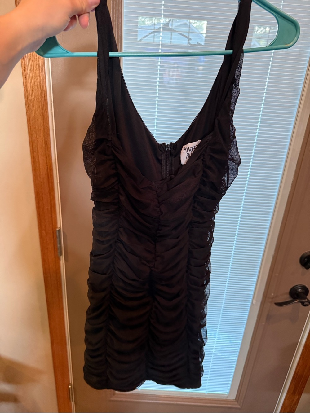 Princess Polly Black Ruched Bodycon Mini Dress - Picture 3 of 4